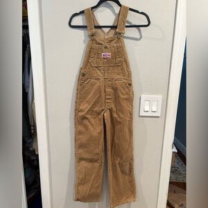 Vintage 1970’s/80’s Liberty Brown Corduroy Kids Overalls Size 8 Made in USA